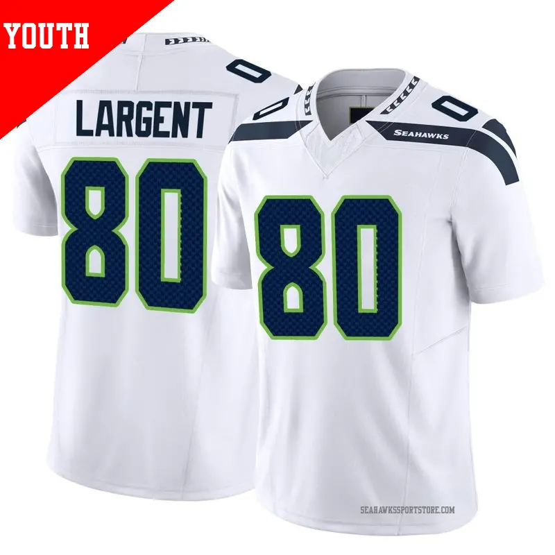 ユニフォーム NFL SEAHAWKS #80 Jersey Large (46) Steve Largent 1985 Seattle Seahawks #80 Blue NFL
